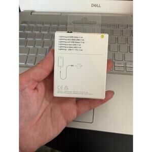 NEW Apple Lightning to USB Cable (1m). Took picture prior to breaking seal to op